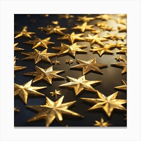 Golden Stars Canvas Print