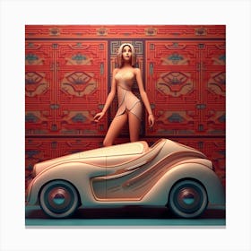 Deco Car Canvas Print