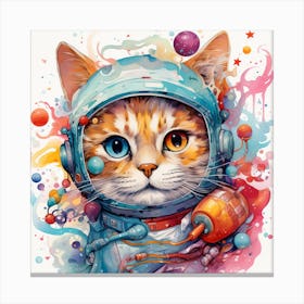 Astronaut Cat 1 Canvas Print