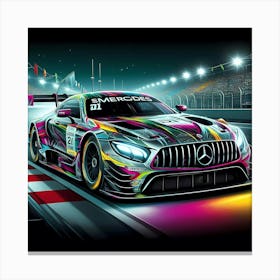 Mercedes Amg Gt Racing Car 1 Canvas Print