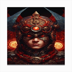 Warrior With Wings Canvas Print