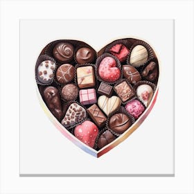 Heart Of Chocolates 2 Canvas Print