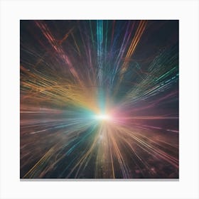 Abstract Space Rays 1 Canvas Print