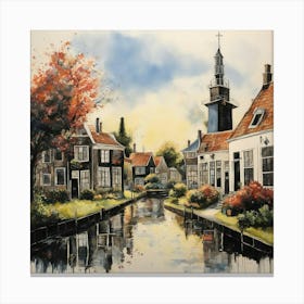 Village In The Netherlands Canvas Print