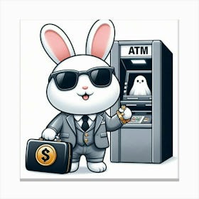 ATM Bunny Canvas Print