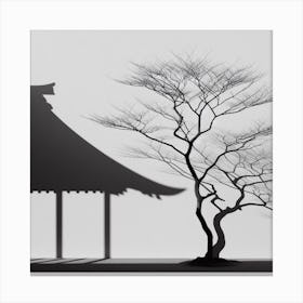 Shadow Of A Tree Canvas Print
