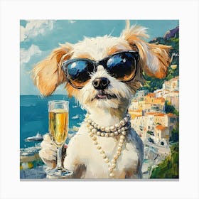 Whimsical Dogs 69 Canvas Print