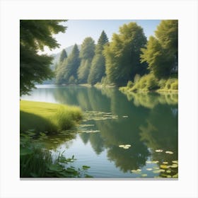 Lake In The Woods 6 Canvas Print