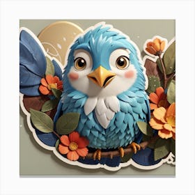 Blue Bird Canvas Print