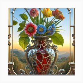 Vase Unique And Rare Decorative Antique 5 Canvas Print