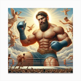 Boxing God Canvas Print