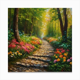 Path In The Woods Canvas Print