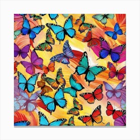 Colorful Butterflies 19 Canvas Print