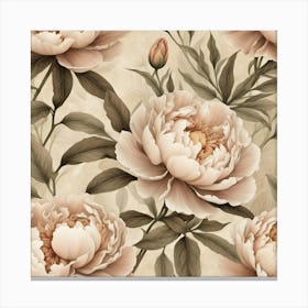 Peony Wallpaper 4 Canvas Print