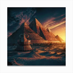 Egyptian Pyramids 3 Canvas Print