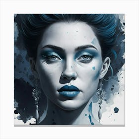 Blue Girl Canvas Print