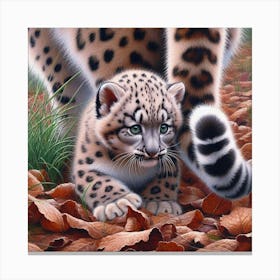 Snow Leopard Cub 1 Canvas Print