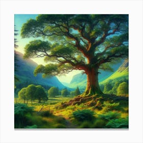 Tree In The Forest Canvas Print