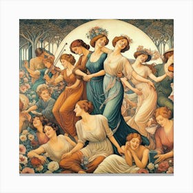 Dance Of The Flowers 2 Canvas Print