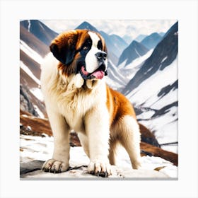 St. Bernard Dog 5 Canvas Print