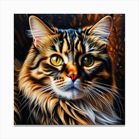 Cat Portrait 4 Canvas Print