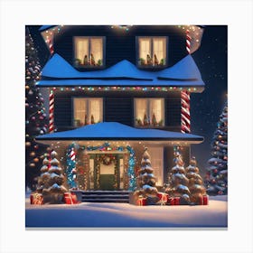 Christmas House 24 Canvas Print