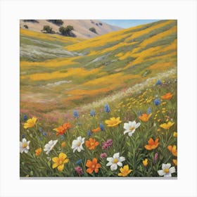 California Wildflowers Art Print 2 1 Canvas Print