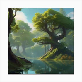 Forest Of Trees Canvas Print