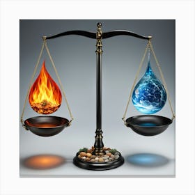 Balance Of Earth And Fire Canvas Print