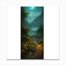 Path In The Forest Canvas Print