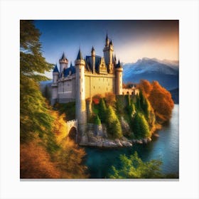 Castle In The Mountains 1 Canvas Print