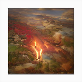 Of A Volcano Canvas Print