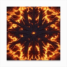 Fire And Flames Canvas Print