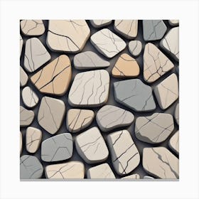 Stone Wall Background Canvas Print