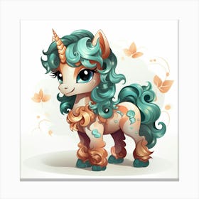 Cute Unicorn 68 Canvas Print