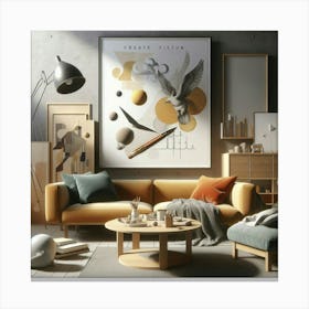 Abstract Painting For Modern Homes Canvas Print