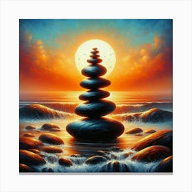 Balancing Stones Canvas Print