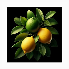 Lemons And Limes Canvas Print