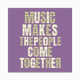 Music Purple Canvas Print