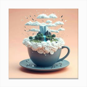 3d Coffee Cup 4 Canvas Print