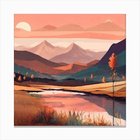 Landscape Painting 3 Canvas Print