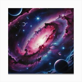 Galaxy Painting Canvas Print