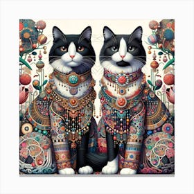 The Majestic Cats 12 Canvas Print