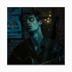 Man Playing Guitar Canvas Print