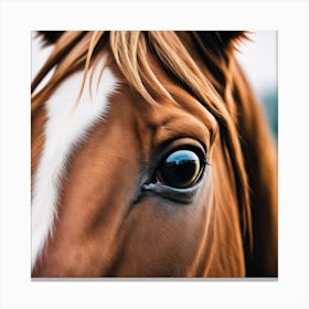 Close Up Of A Horse'S Eye 4 Canvas Print