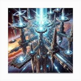 A Massive Space Based Weapon System Known As The D Canvas Print