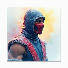 Mortal Kombat Ninja Fighter Concept Art (170) Canvas Print