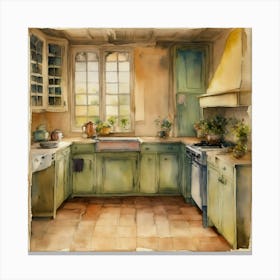 Square 12 X 12 Memory Book Page Of A Kitchen Recip Canvas Print