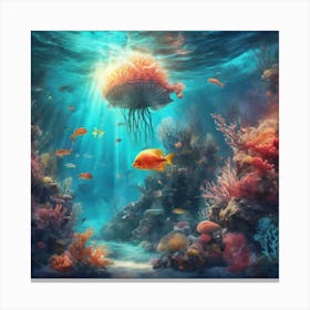 Underwater Seascape Canvas Print