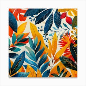 Tropical Leaves 2 Canvas Print